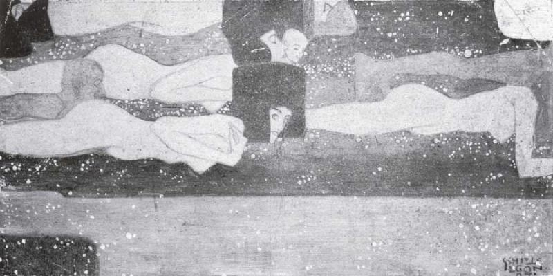Egon Schiele Water sprites i Spain oil painting art